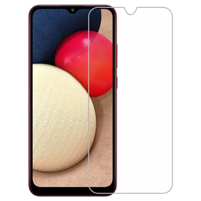 Picture of 3Pcs Glass For Samsung Galaxy A02s Screen Protector Full Water Color Transparent Tempered Glass