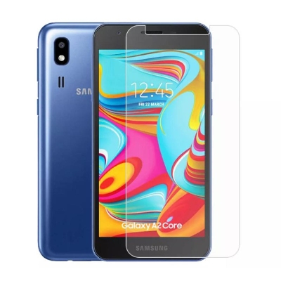 Picture of 3Pcs Glass For Samsung Galaxy A2 Core Screen Protector Full Water Color Transparent Tempered Glass