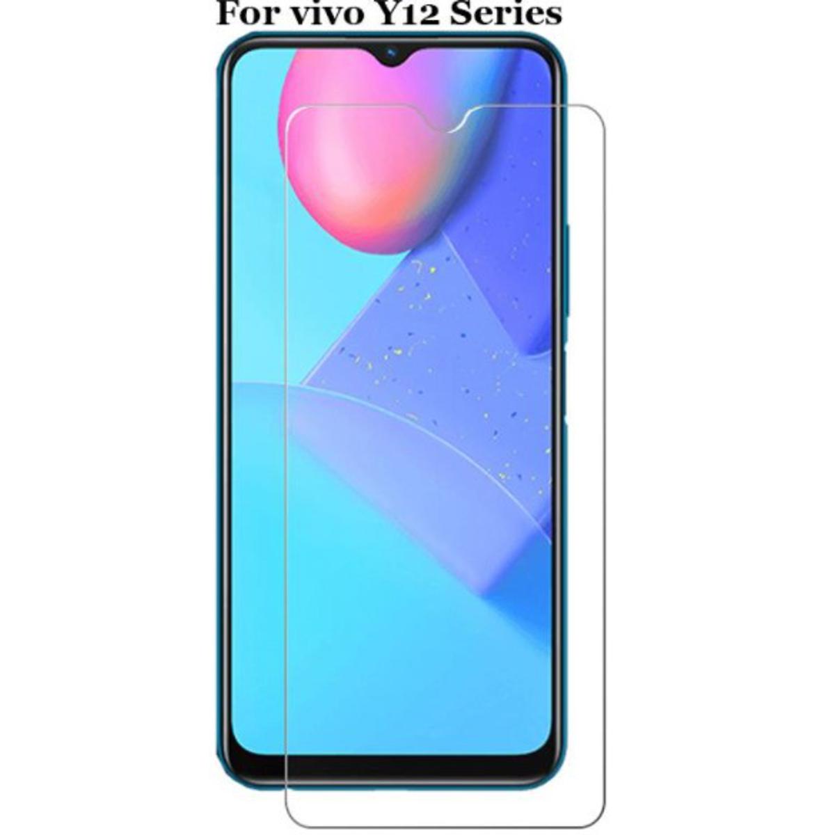 Picture of 3Pcs Glass For Vivo Y12a Screen Protector Full Water Color Transparent Tempered Glass