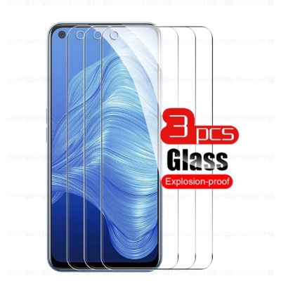 Picture of 3Pcs Glass For Oppo Realme 7i Screen Protector Full Water Color Transparent Tempered Glass