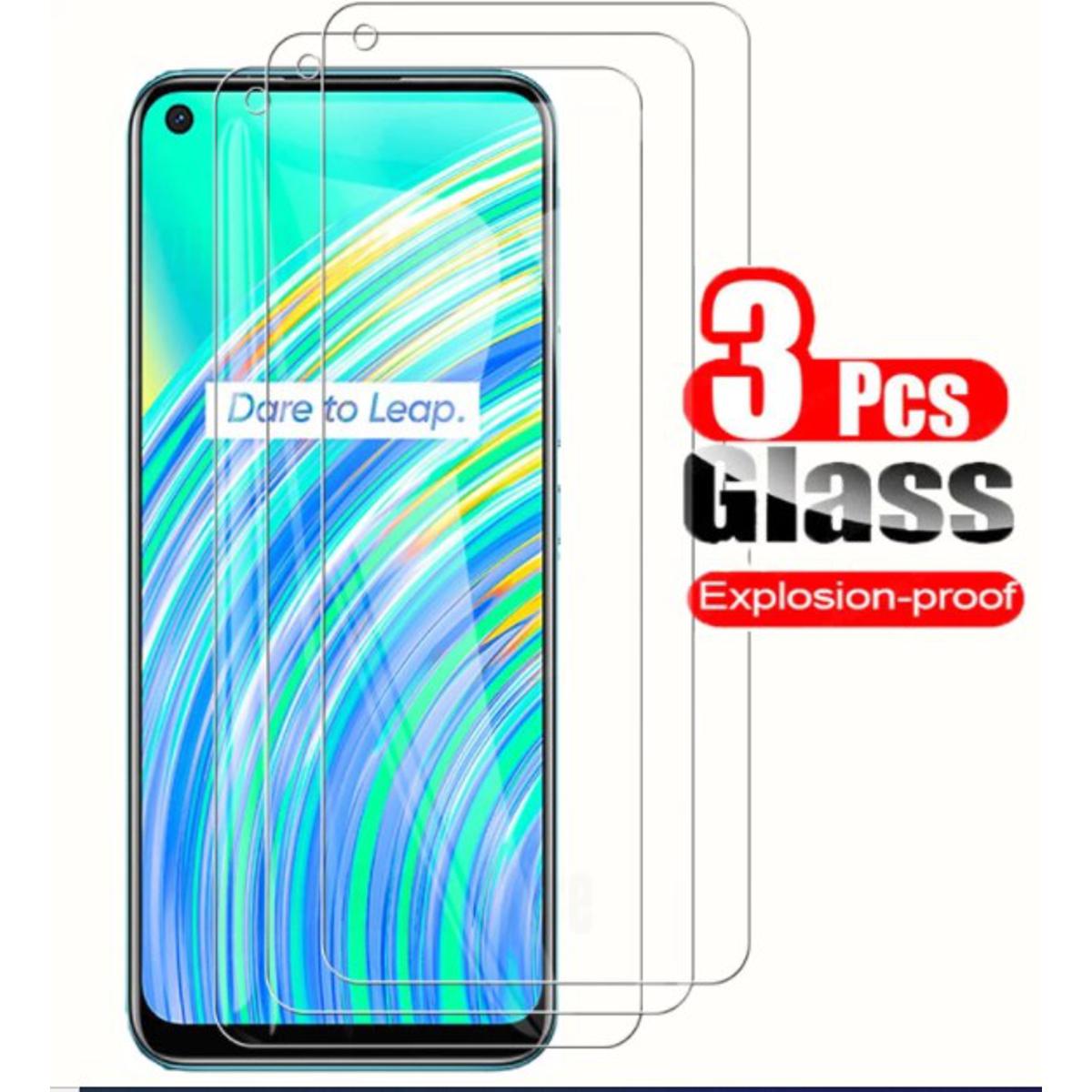 Picture of 3Pcs Glass For Oppo Realme C17 Screen Protector Full Water Color Transparent Tempered Glass