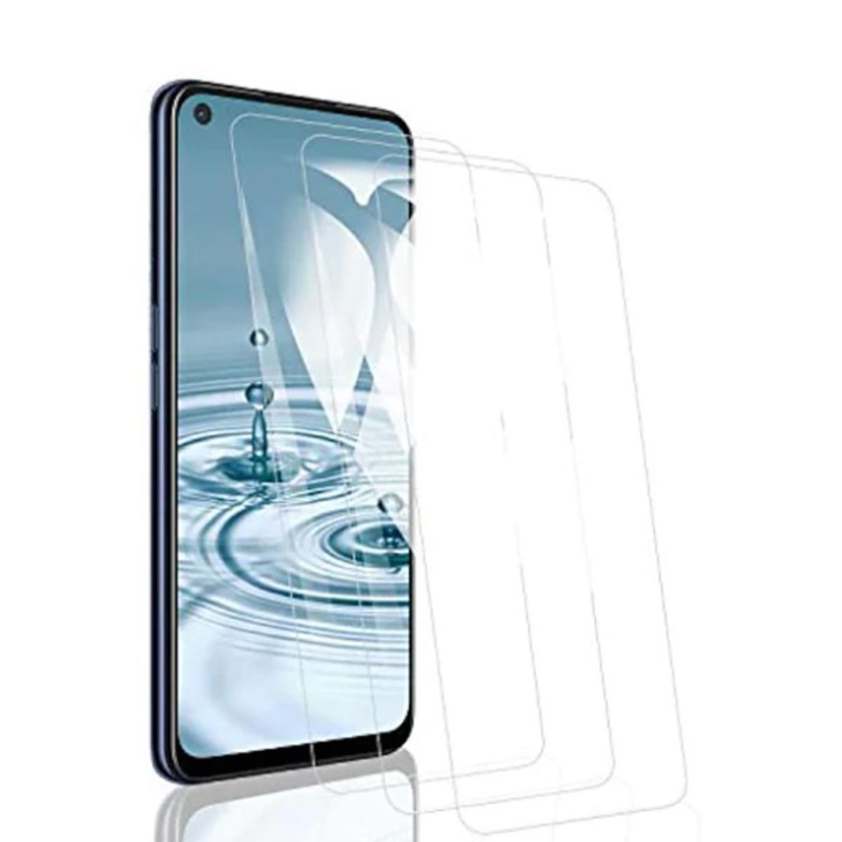 Picture of 3Pcs Glass For  Oppo A57 Screen Protector Full Water Color Transparent Tempered Glass