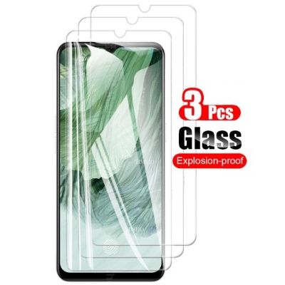 Picture of 3Pcs Glass For Oppo F17 Screen Protector Full Water Color Transparent Tempered Glass