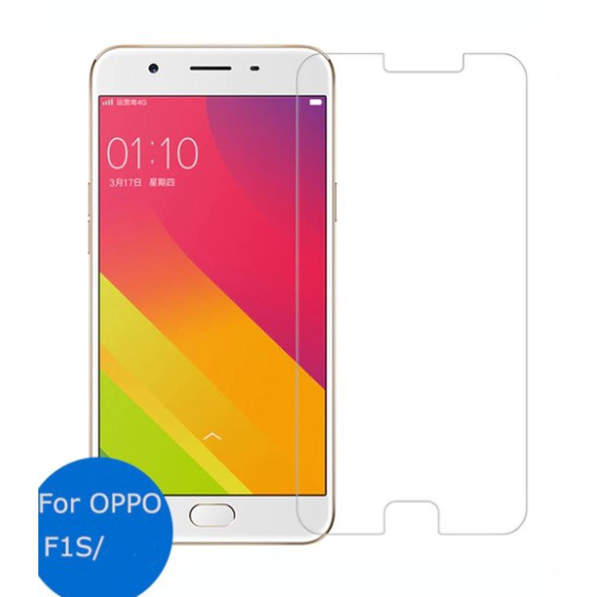 Picture of 3Pcs Glass For Oppo F1s Screen Protector Full Water Color Transparent Tempered Glass