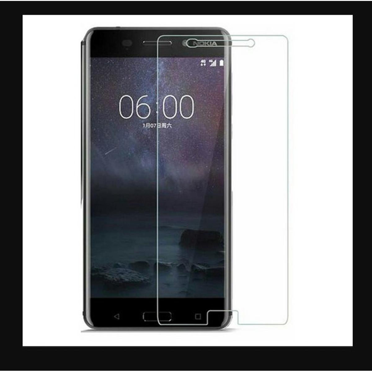 Picture of 3Pcs Glass For Nokia 6 Screen Protector Full Water Color Transparent Tempered Glass