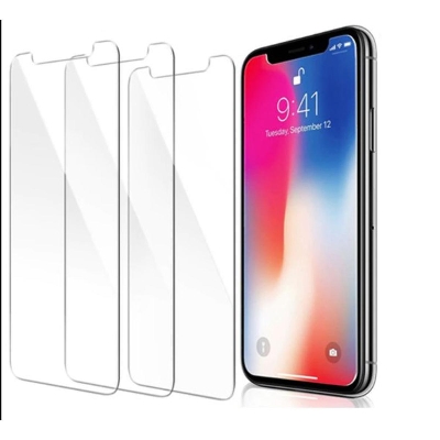 Picture of 3Pcs Glass For iPhone 11 Pro Max Screen Protector Full Water Color Transparent Tempered Glass