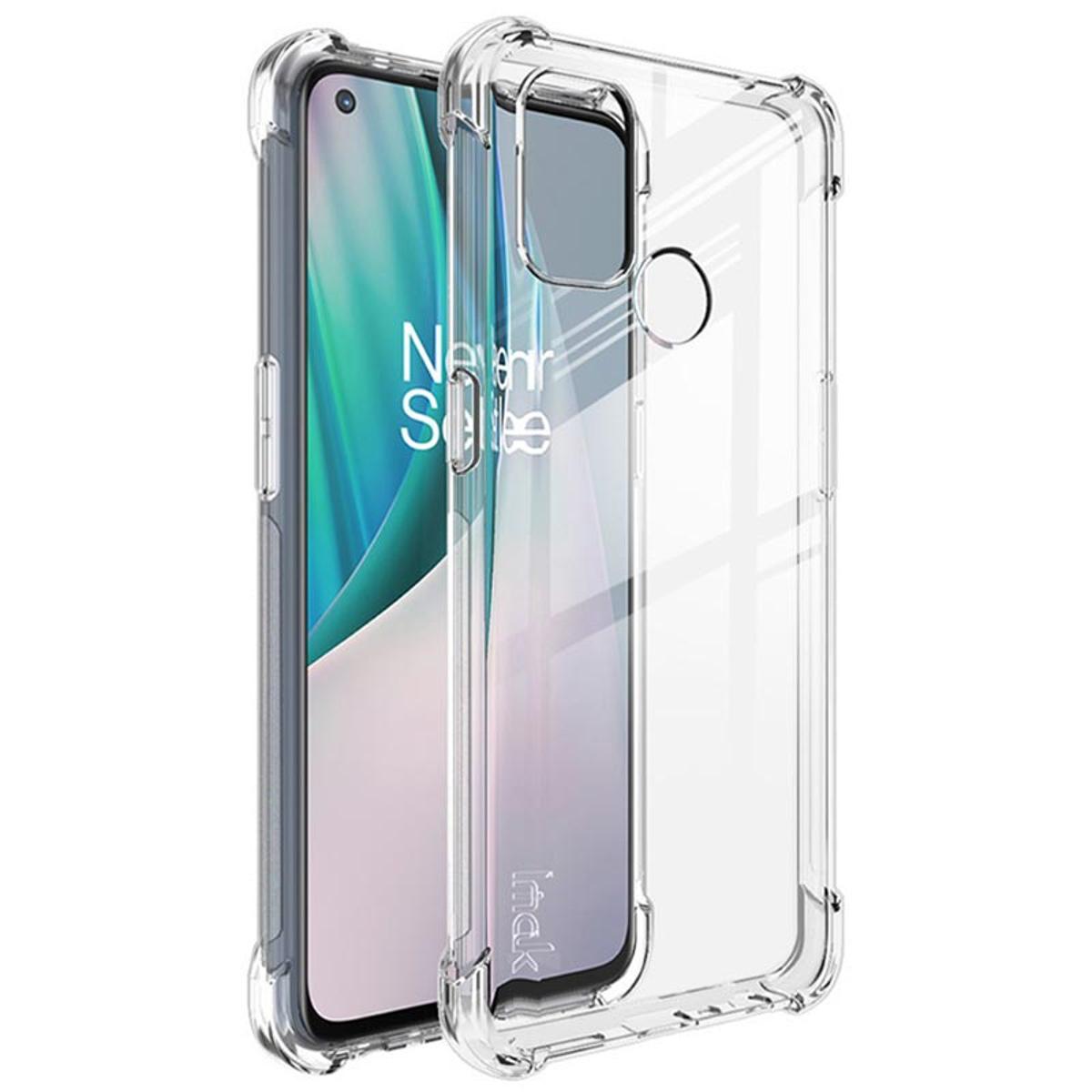 Picture of For One Plus N100 5G Transparent 6D Crystal silicone Bumper case antiShock corner Clear back cover