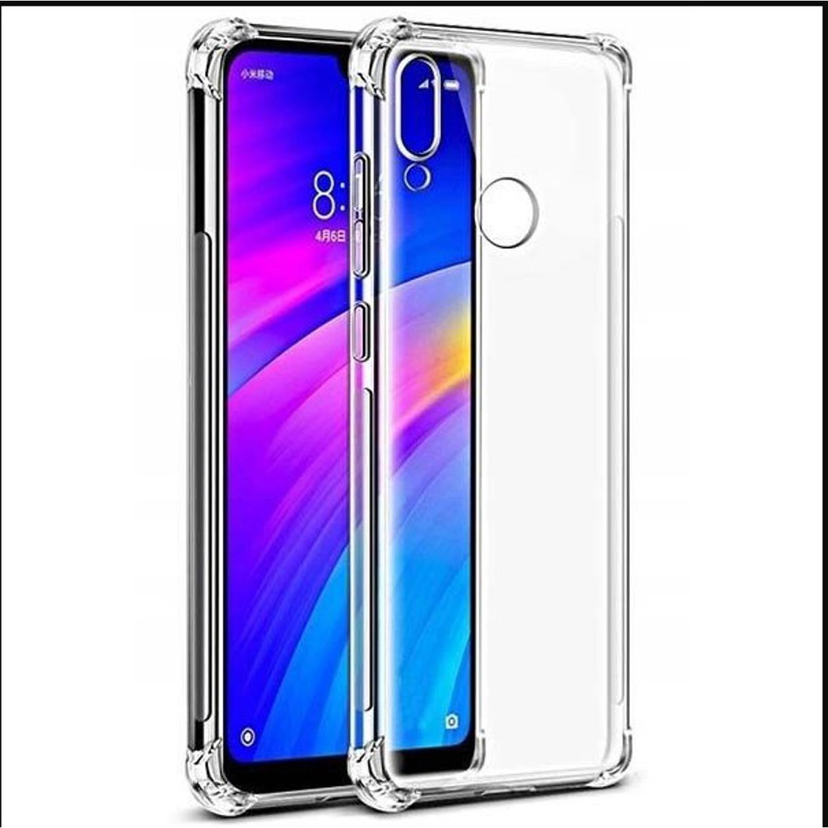Picture of For Xiaomi Redmi Note 6 Transparent 6D Crystal silicone Bumper case antiShock corner Clear back cover