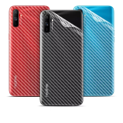 Picture of Carbon Fiber Sticker for Oppo Realme C3 - Transparent