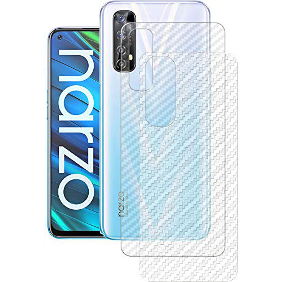 Picture of Carbon Fiber Sticker for Oppo Realme Narzo 30 4G - Transparent