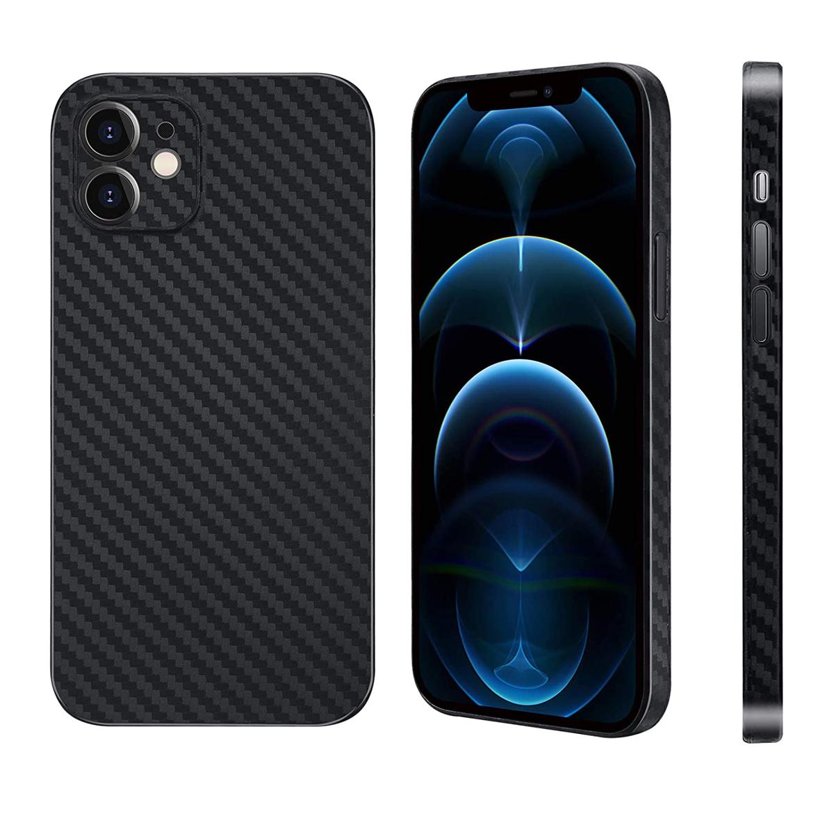 Picture of Carbon Fiber Sticker for iPhone 12 mini - Transparent