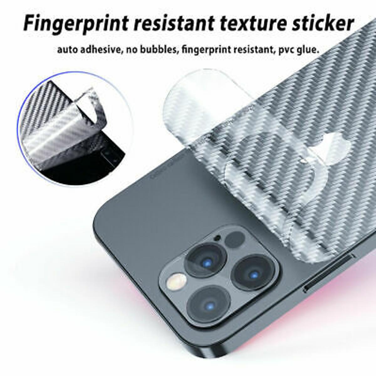 Picture of Carbon Fiber Sticker for iPhone 12 Pro - Transparent