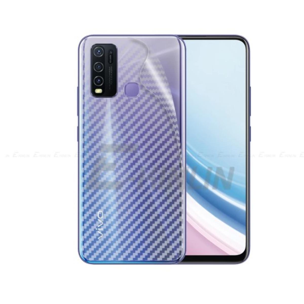 Picture of Carbon Fiber Sticker for Vivo Y21 2021  - Transparent