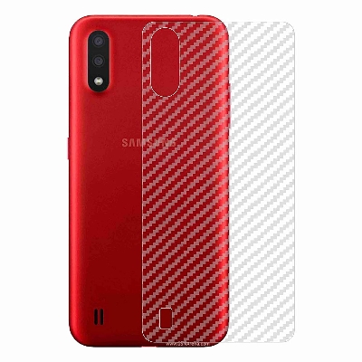 Picture of Carbon Fiber Sticker for Samsung Galaxy M01  - Transparent