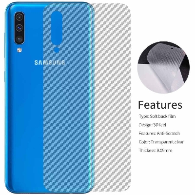 Picture of Carbon Fiber Sticker for Samsung Galaxy A50  - Transparent