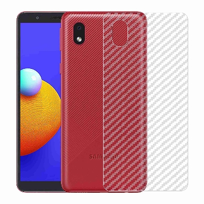 Picture of Carbon Fiber Sticker for Samsung Galaxy M01 Core  - Transparent