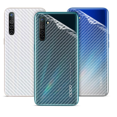 Picture of Carbon Fiber Sticker for Oppo Realme 6i - Transparent