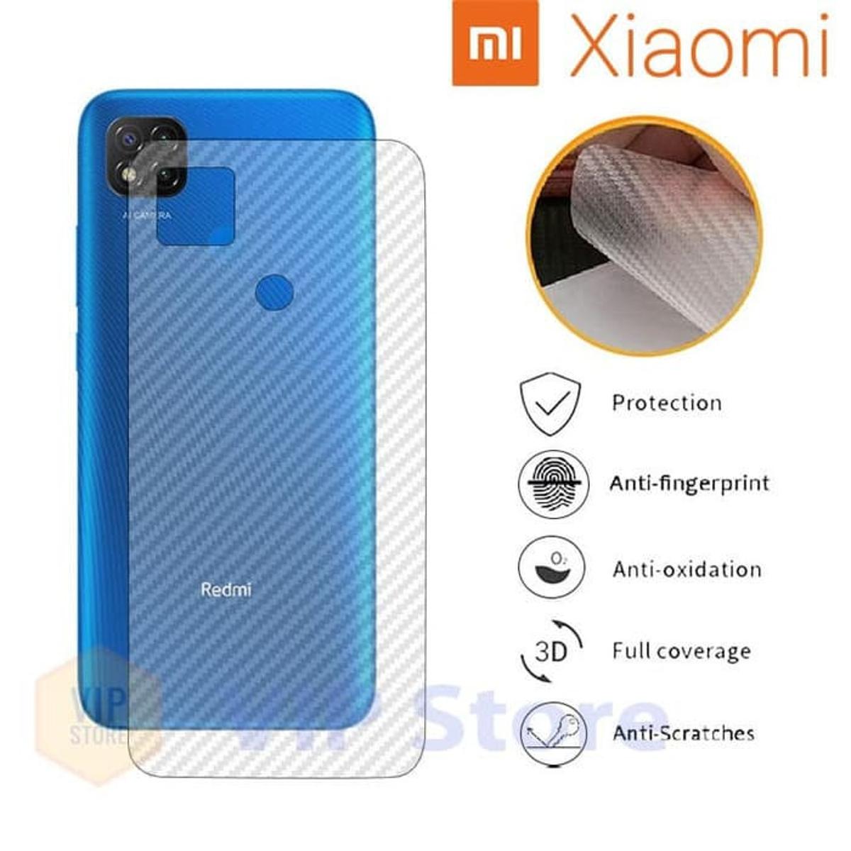 Picture of Carbon Fiber Sticker for Xiaomi Redmi 9C - Transparent