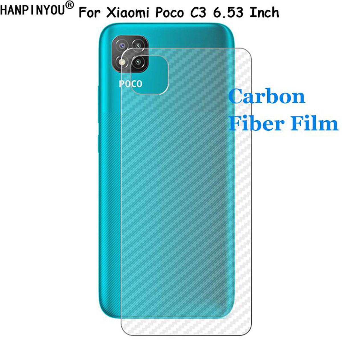 Picture of Carbon Fiber Sticker for Xiaomi Poco C3 - Transparent