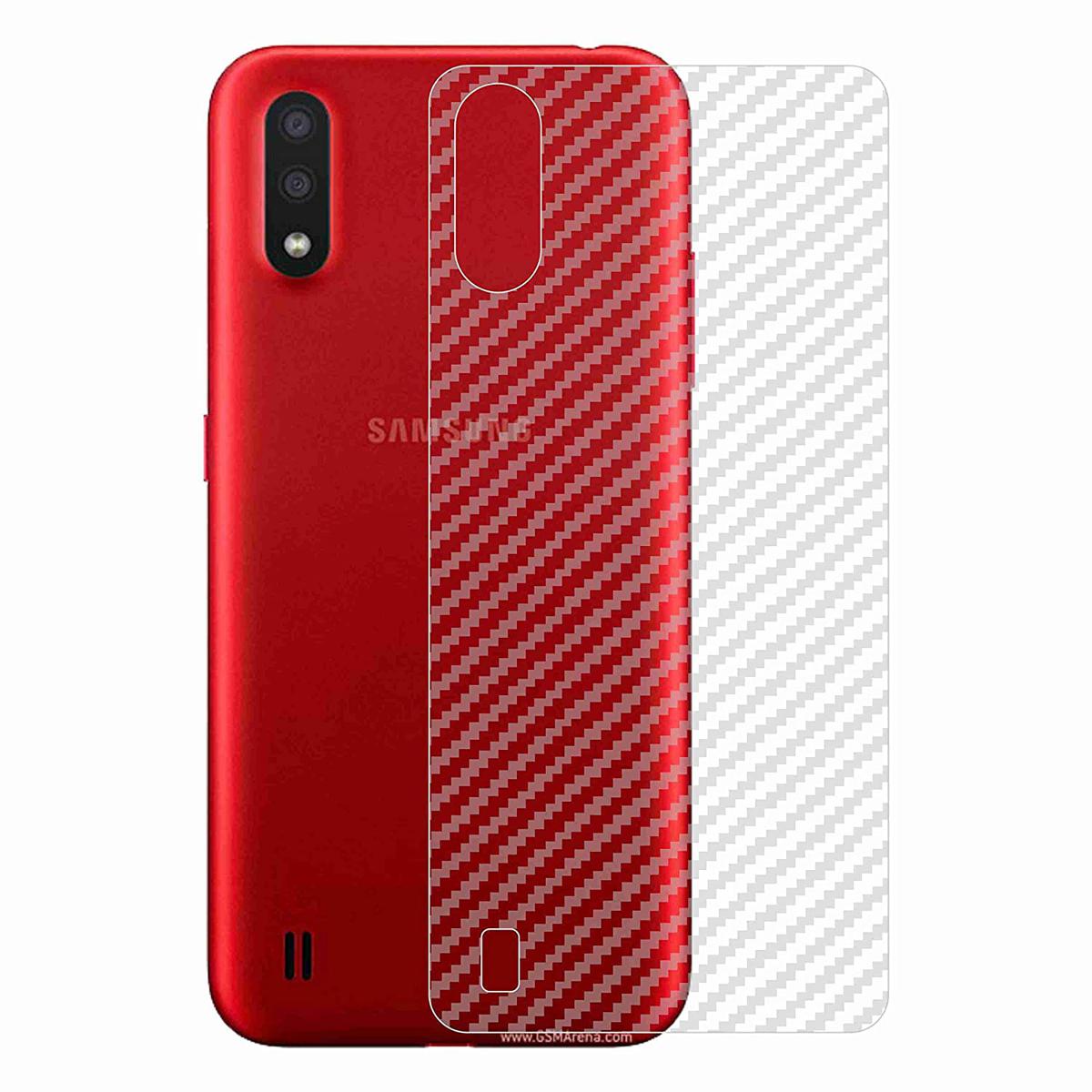 Picture of Carbon Fiber Sticker for Samsung Galaxy M01s - Transparent