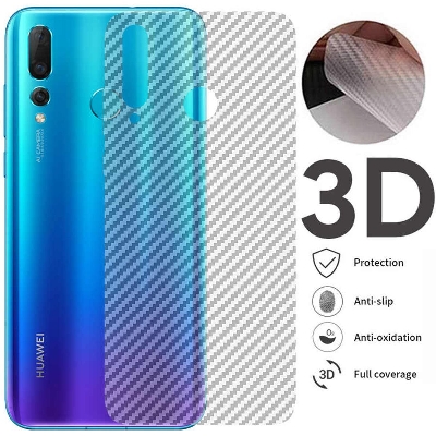Picture of Carbon Fiber Sticker for Huawei Y9 Prime - Transparent