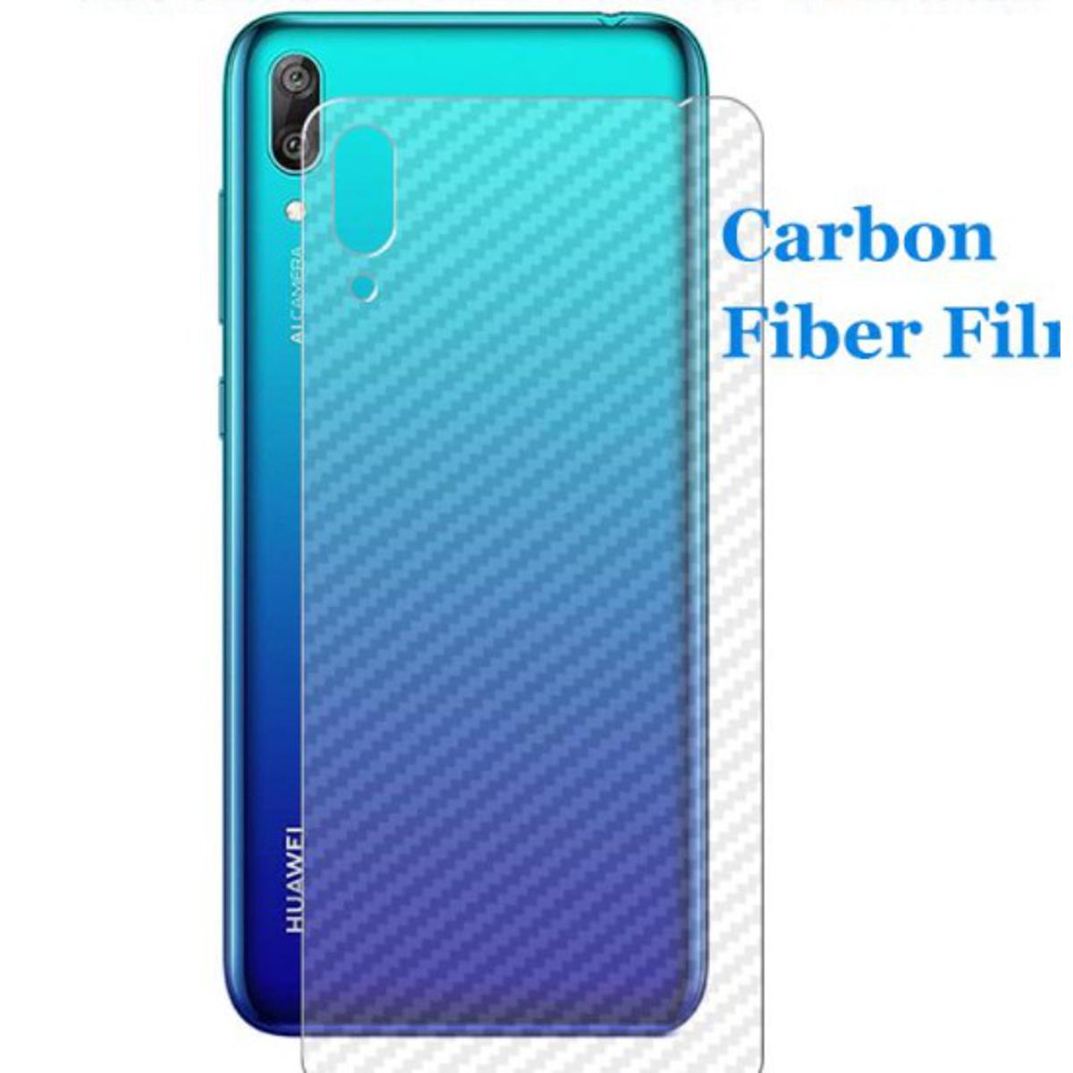 Picture of Carbon Fiber Sticker for Huawei y7 2019 - Transparent