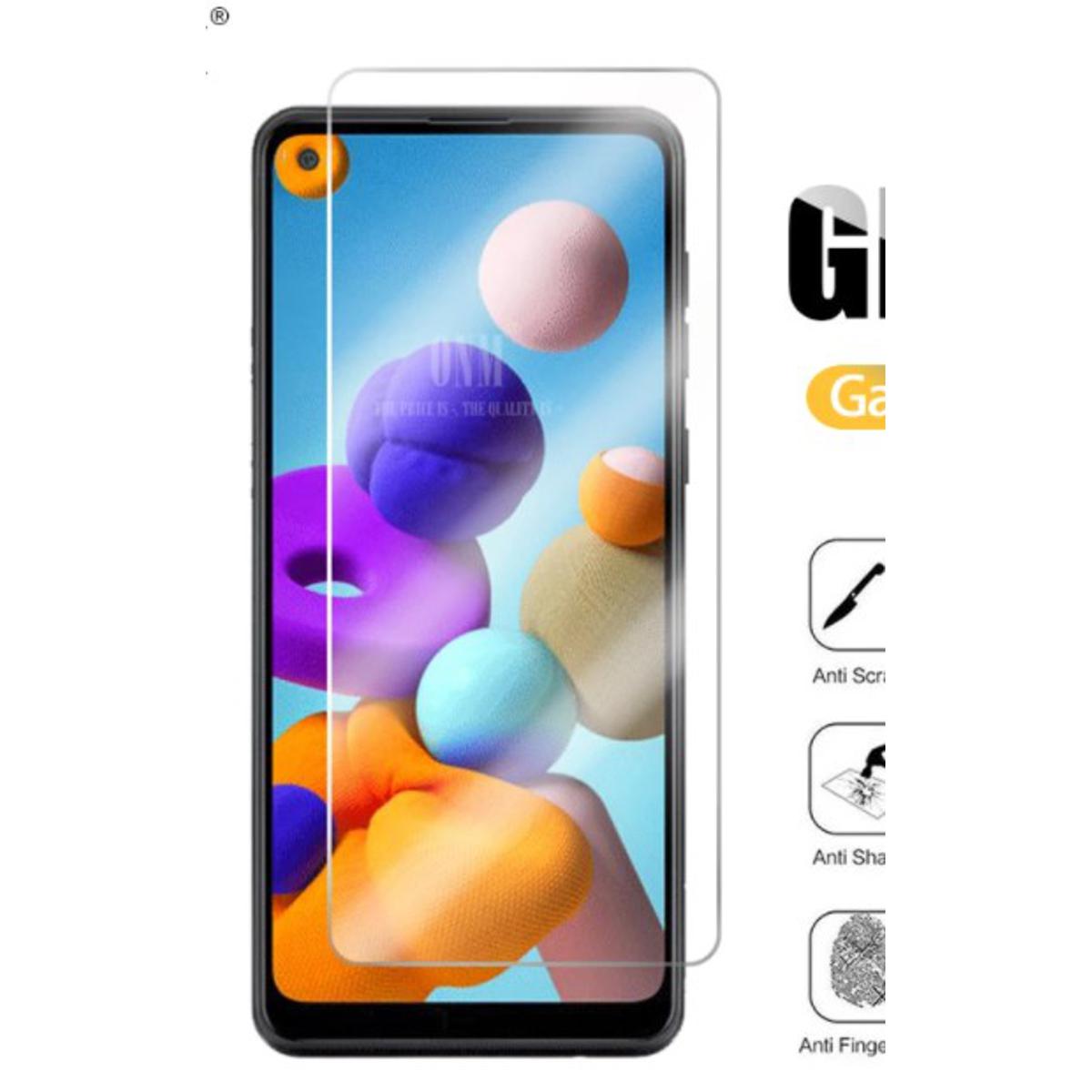 Picture of 2Pcs Glass For Samsung Galaxy A21s Screen Protector Full Water Color Transparent Tempered Glass