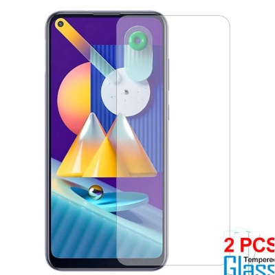 Picture of 2Pcs Glass For Samsung Galaxy A11 Screen Protector Full Water Color Transparent Tempered Glass