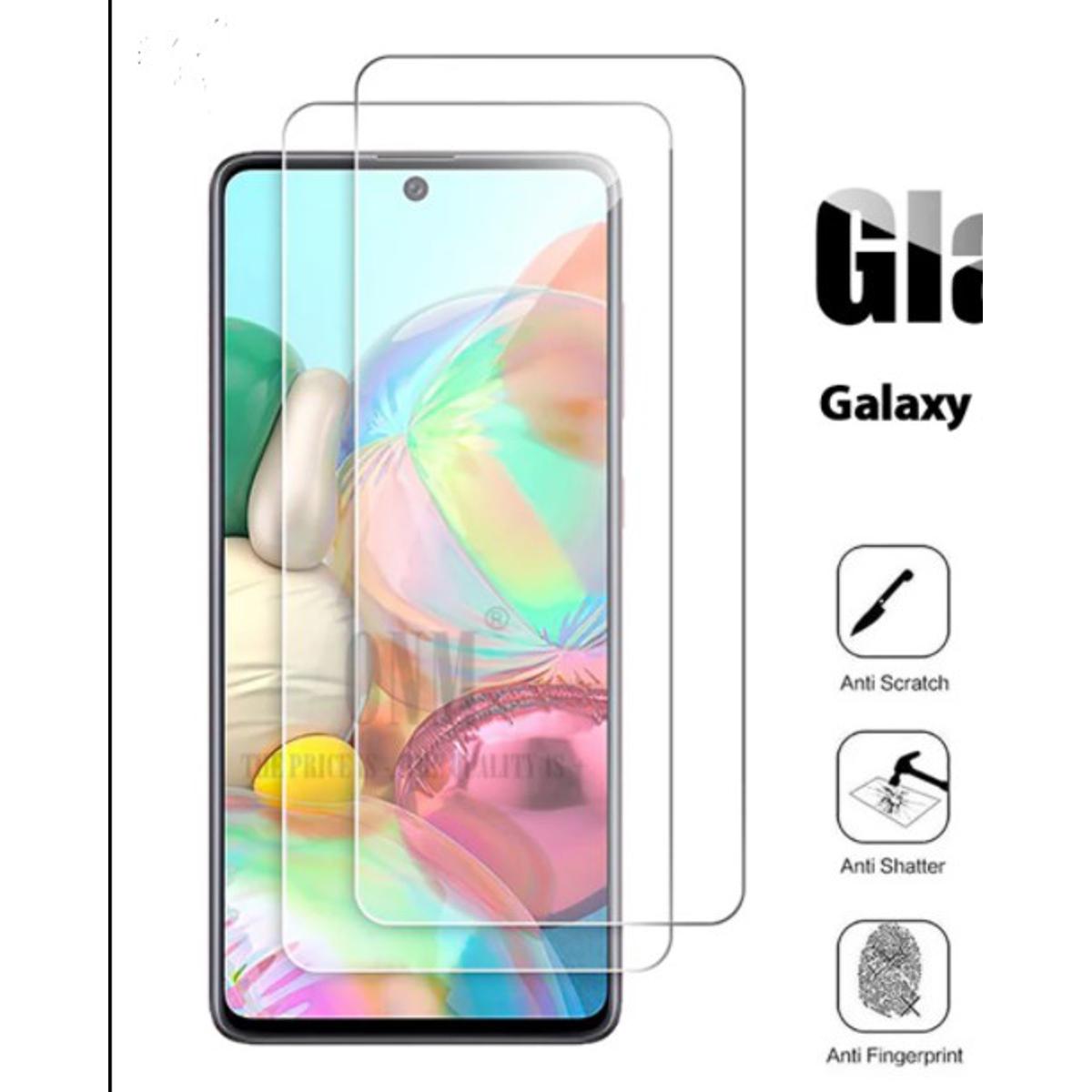 Picture of 2Pcs Glass For Samsung Galaxy A71 Screen Protector Full Water Color Transparent Tempered Glass