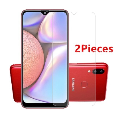 Picture of 2Pcs Glass For Samsung Galaxy A10s Screen Protector Full Water Color Transparent Tempered Glass