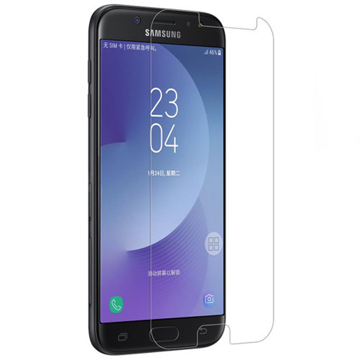 Picture of 2Pcs Glass For Samsung Galaxy J5 Pro Screen Protector Full Water Color Transparent Tempered Glass