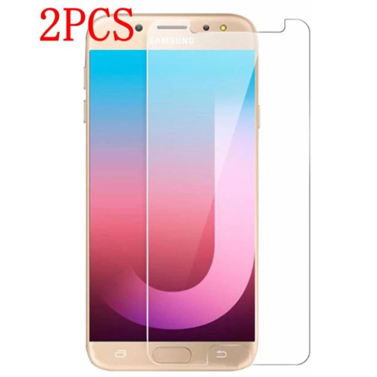 Picture of 2Pcs Glass For Samsung Galaxy J7 Max Screen Protector Full Water Color Transparent Tempered Glass