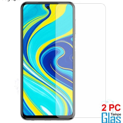Picture of 2Pcs Glass For Xiaomi Redmi Note 9 Screen Protector Full Water Color Transparent Tempered Glass