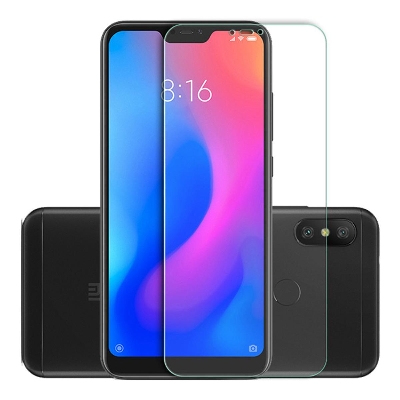 Picture of 2Pcs Glass For Xiaomi Redmi Note 6 Pro Screen Protector Full Water Color Transparent Tempered Glass