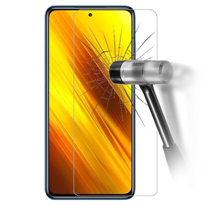 Picture of 2Pcs Glass For Xiaomi Poco X3 Screen Protector Full Water Color Transparent Tempered Glass