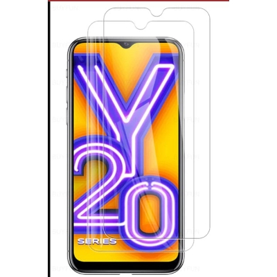 Picture of 2Pcs Glass For Vivo Y20 Screen Protector Full Water Color Transparent Tempered Glass