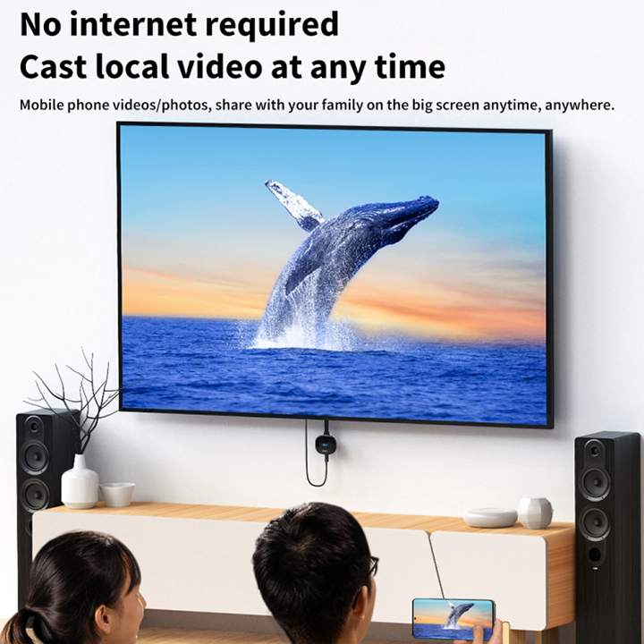 Baseus  Meteorite Shimmer Wireless Display Dongle Adapter（2.4G+4K@30Hz） AR Trading Official Storeonline shop bangladeshothoba.com