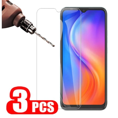 Picture of 2Pcs Glass For Tecno Spark 6 Go Screen Protector Full Water Color Transparent Tempered Glass