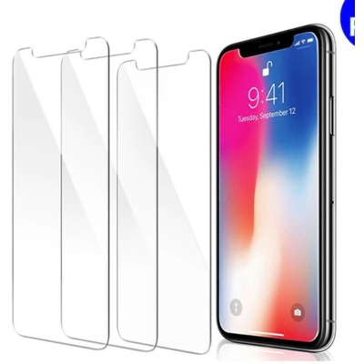 Picture of 2Pcs Glass For iPhone X Screen Protector Full Water Color Transparent Tempered Glass