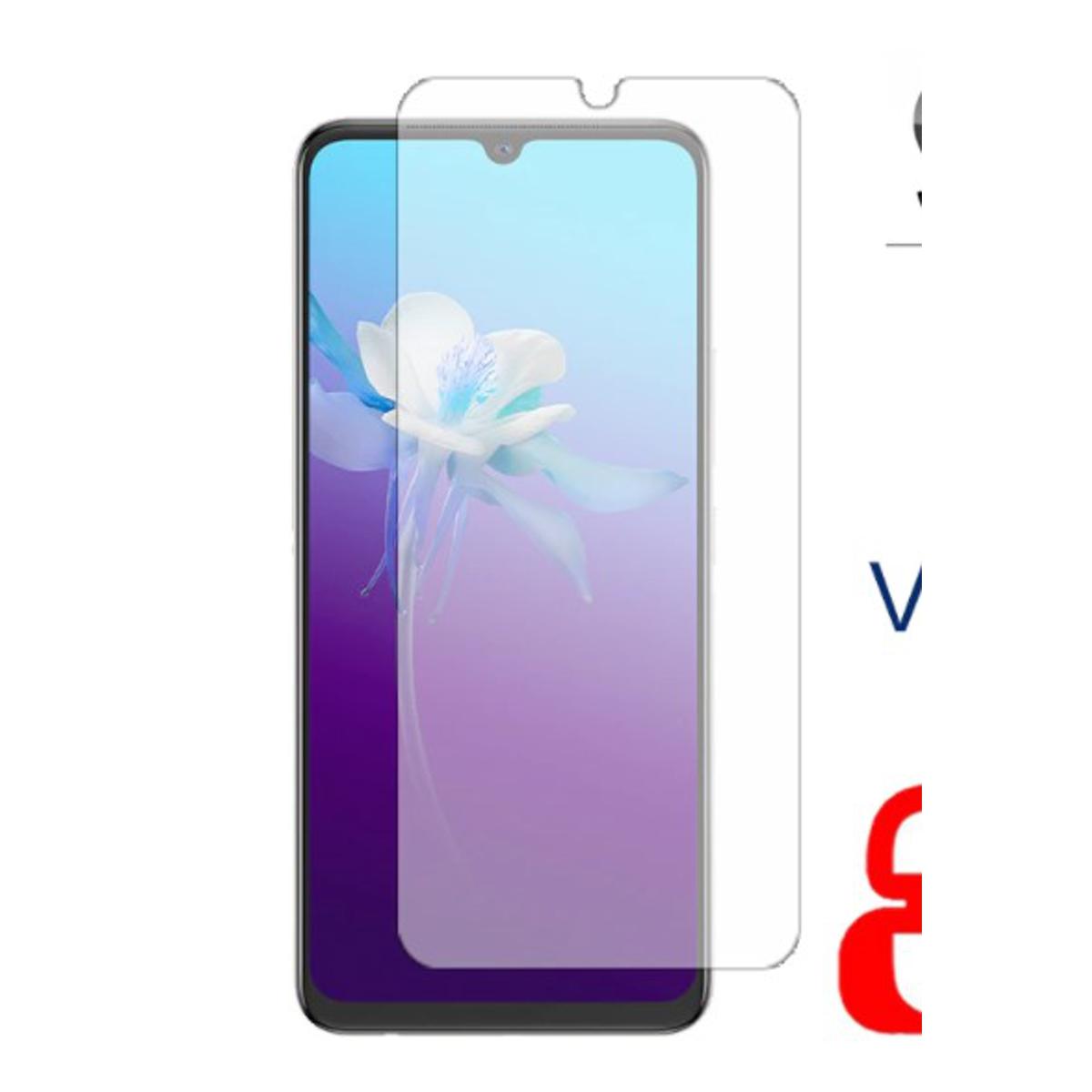 Picture of 2Pcs Glass For Vivo V20 Screen Protector Full Water Color Transparent Tempered Glass