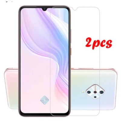 Picture of 2Pcs Glass For Vivo S1 Screen Protector Full Water Color Transparent Tempered Glass