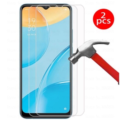 Picture of 2Pcs Glass For Oppo A15 Screen Protector Full Water Color Transparent Tempered Glass