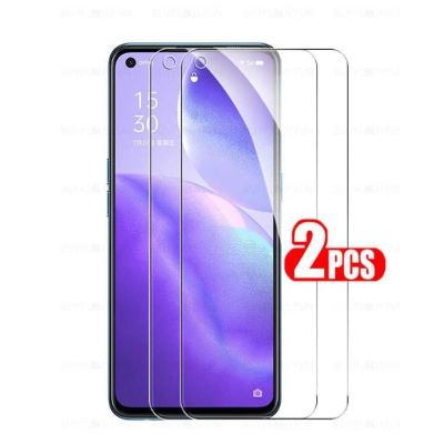Picture of 2Pcs Glass For Oppo F19 Pro Screen Protector Full Water Color Transparent Tempered Glass
