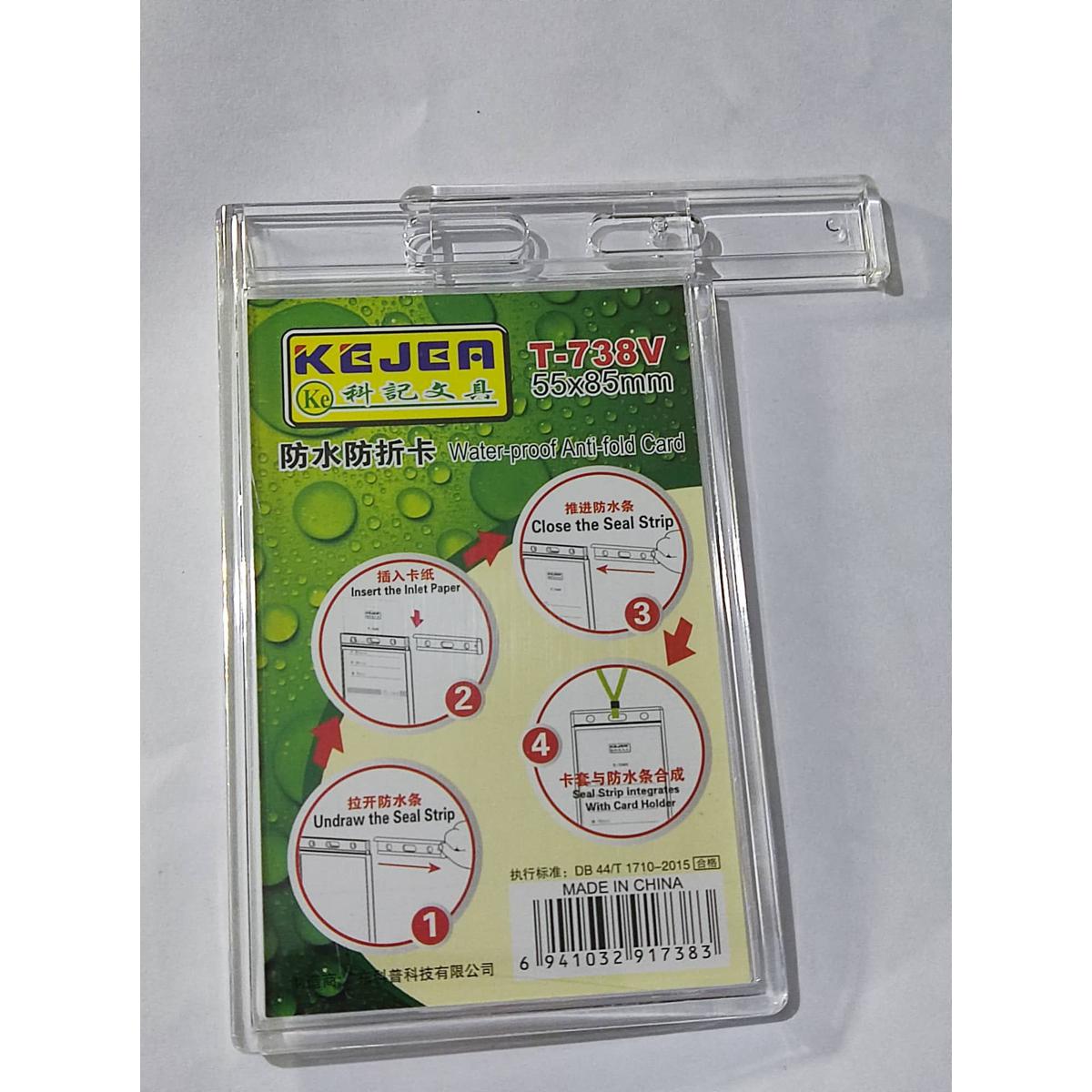 Picture of Id Card platstic frame white Clear Vortical   - 738V