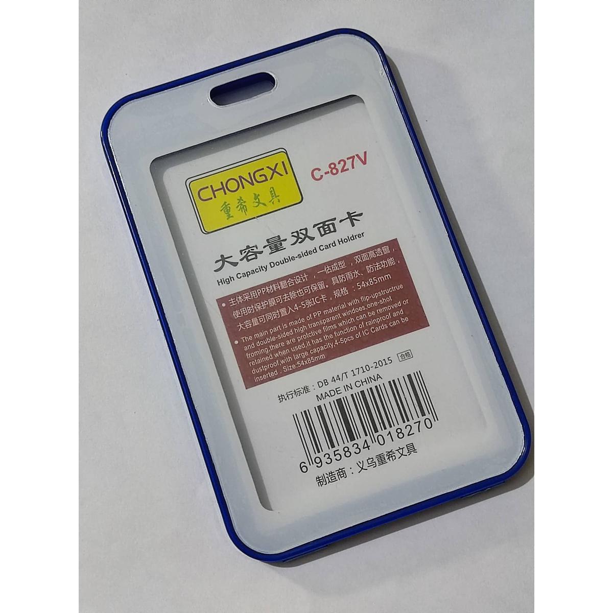 Picture of Id Card soft platstic frame white and blue -C827V