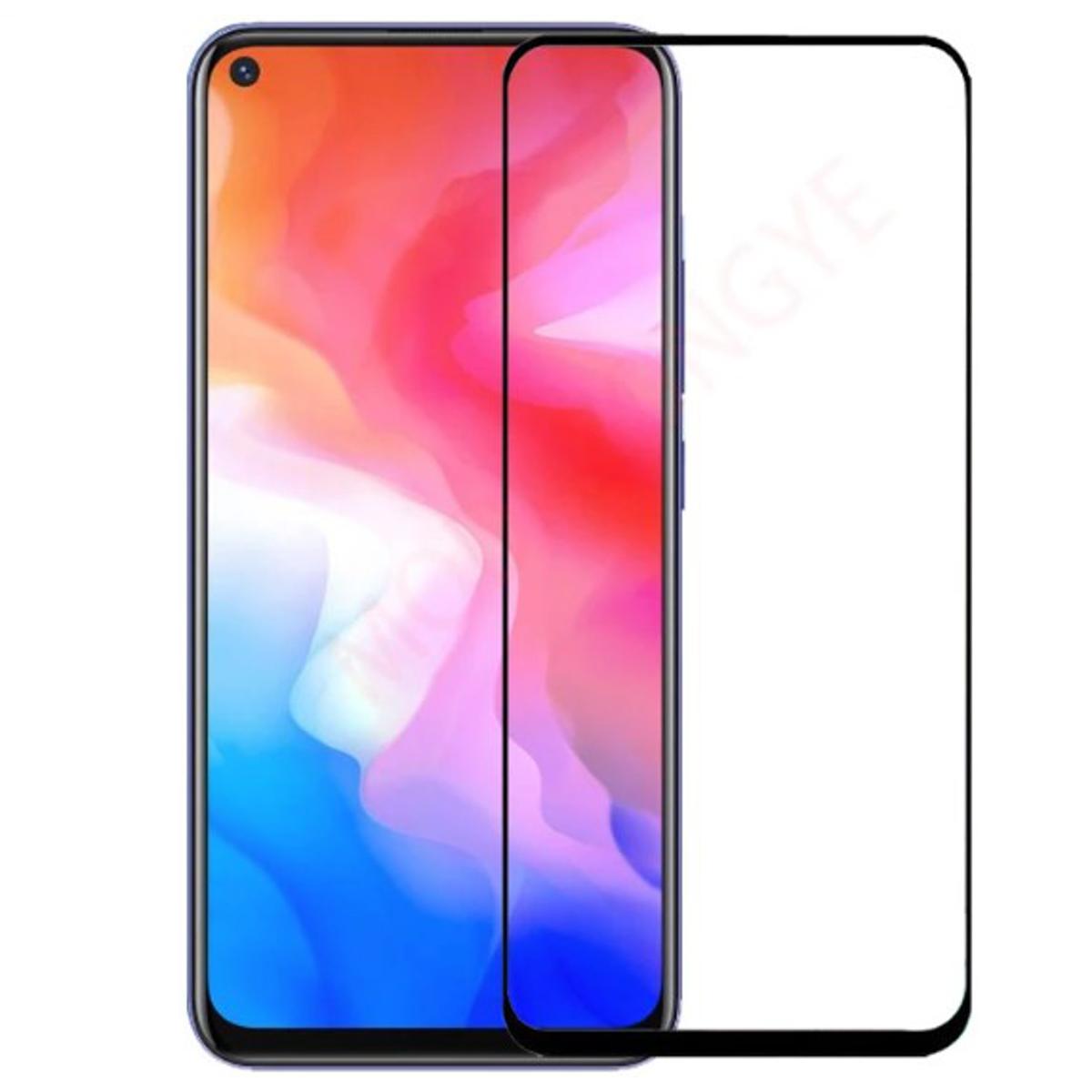 Picture of D Full Glass for Vivo Y30 Screen Protector 9H full black