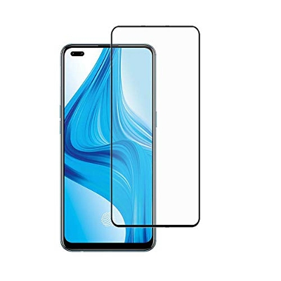 Picture of D Full Glass for Oppo F17 Pro Screen Protector 9H full black