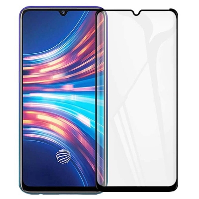 Picture of D Full Glass for Vivo Y20 Screen Protector 9H full black