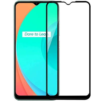 Picture of D Full Glass for Oppo C12 Screen Protector 9H full black