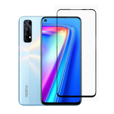 Picture of D Full Glass for Oppo Realme 7 Pro Screen Protector 9H full black